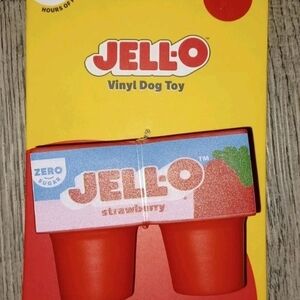 Red Vinyl Dog Toy